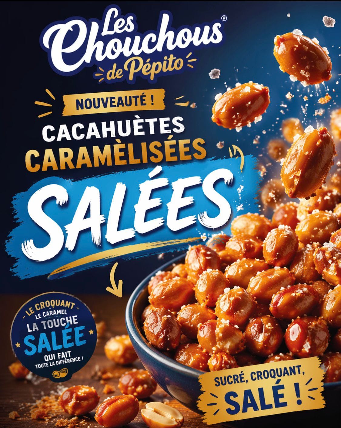 Cacahuètes sucré salé